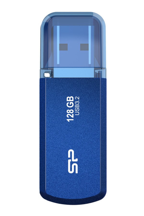 SILICON POWER USB Flash Drive Helios 202, 128GB, USB 3.2, μπλε