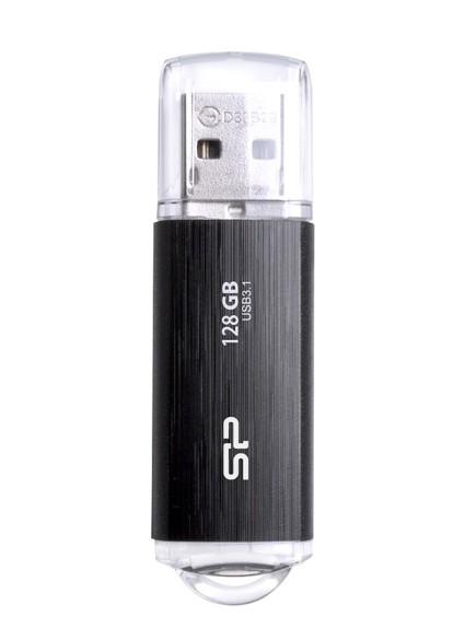 SILICON POWER USB Flash Drive Blaze B02, 128GB, USB 3.2, μαύρο