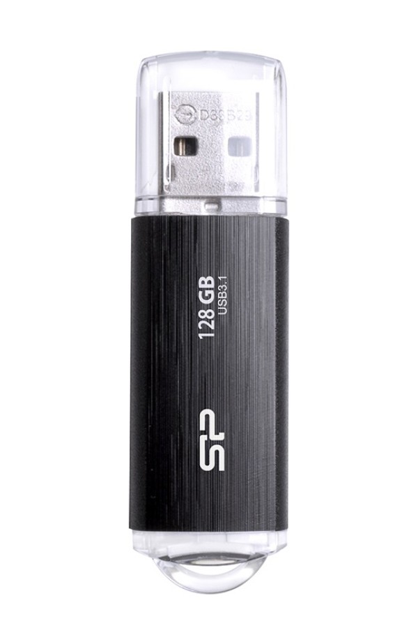 SILICON POWER USB Flash Drive Blaze B02, 128GB, USB 3.2, μαύρο