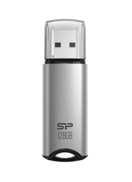 SILICON POWER USB Flash Drive Marvel M02, 128GB, USB 3.2, γκρι