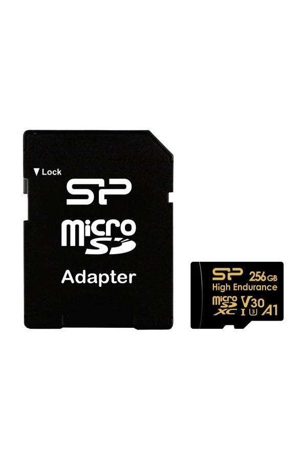 SILICON POWER κάρτα μνήμης microSDHC High Endurance, 256GB, Class 10 UHS-I U3 A1 V30