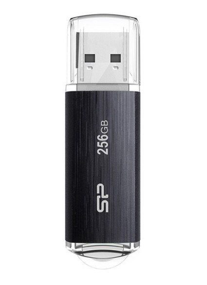 SILICON POWER USB Flash Drive Blaze B02, 256GB, USB 3.2, μαύρο