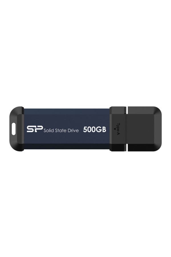 SILICON POWER εξωτερικός SSD MS60, 500GB, USB 3.2, 600-500MBps, μπλε