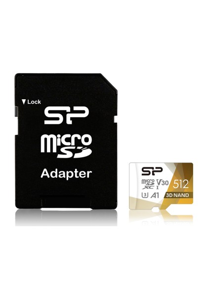 SILICON POWER κάρτα μνήμης Superior Pro microSDXC UHS-I, 512GB, Class 30