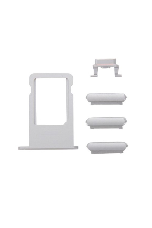 Πλαϊνά πλήκτρα και Βάση Sim για iPhone 6s, Silver
