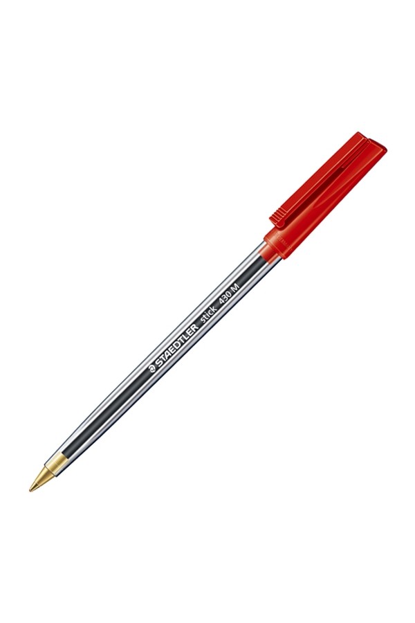 Στυλό Διαρκείας STAEDTLER 430 BALLPOINT M 1.0 mm (Κόκκινο) (430 M-2) (STAE43003)