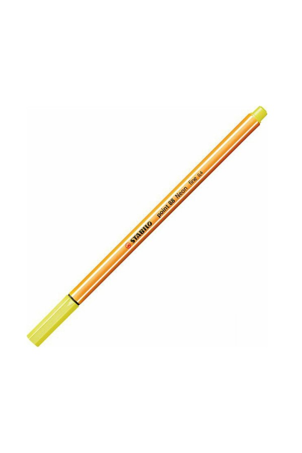 Μαρκαδόρος Σχεδίου STABILO Point 88 0.4 mm (Neon Yellow) (88/024)