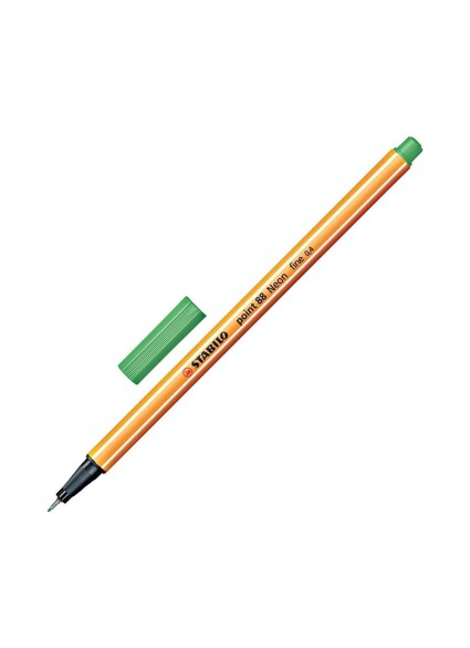 Μαρκαδόρος Σχεδίου STABILO Point 88 0.4 mm (Neon Green) (88/033)