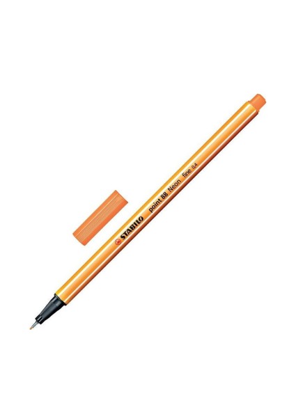 Μαρκαδόρος Σχεδίου STABILO Point 88 0.4 mm (Neon Orange) (88/054)