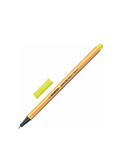 Μαρκαδόρος Σχεδίου STABILO Point 88 No.13 0.4 mm (Lemon Yellow) (88/24)