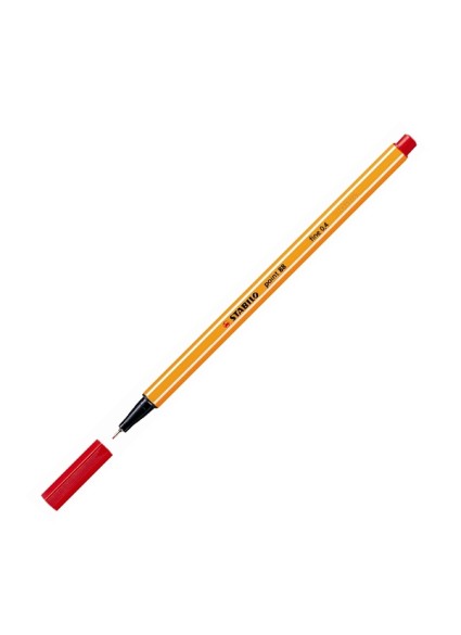 Μαρκαδόρος Σχεδίου STABILO Point 88 No.40 0.4 mm (Κόκκινο) (88/40) (STB88/40R)