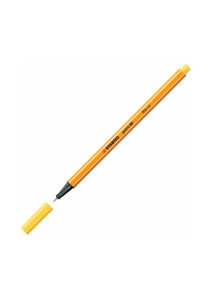 Μαρκαδόρος Σχεδίου STABILO Point 88 0.4 mm (Yellow) (88/44)