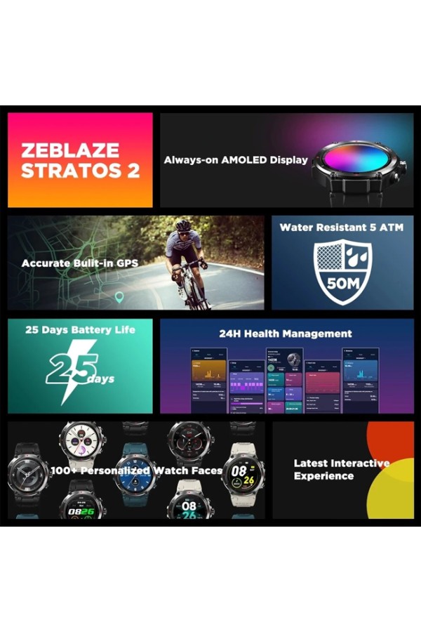 ZEBLAZE smartwatch Stratos 2, 1.3