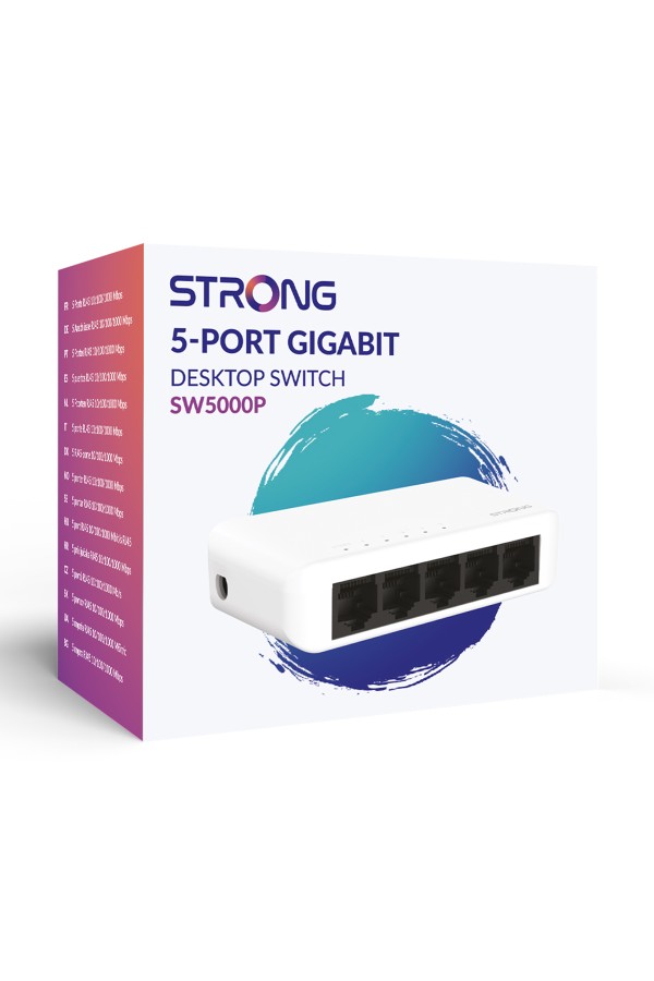 STRONG switch SW5000P, 5x Gigabit θύρες, 1000Mbps