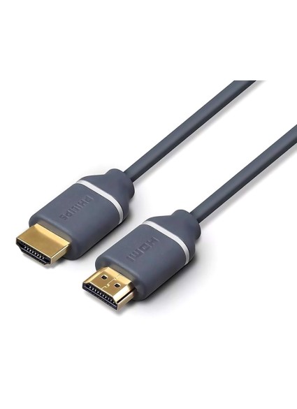 PHILIPS καλώδιο HDMI 2.0 SWV5650G, 4K/60Hz, 18Gbps, copper, 5m, γκρι