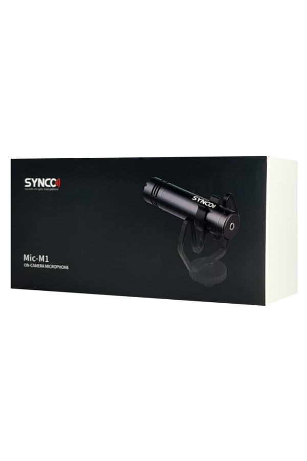 SYNCO μικρόφωνο για κάμερα SY-M1-BK, δυναμικό, 3.5mm, shock mount, μαύρο