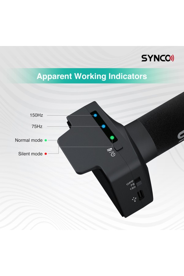 SYNCO μικρόφωνο SY-U3-MMIC με μαγνήτη, δυναμικό, καρδιοειδές, USB, μαύρο
