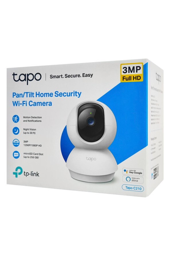 TP-LINK smart camera Tapo-C210, Full HD, Pan/Tilt, two-way audio, V. 1.0