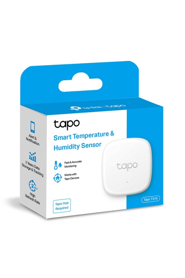 TP-LINK smart θερμόμετρο & υγρασιόμετρο Tapo T310, -20~60 °C, Ver 1.0