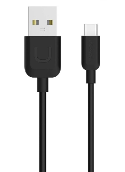 USAMS καλώδιο USB σε USB-C US-SJ099 U-Turn, 10.5W, 1m, μαύρο