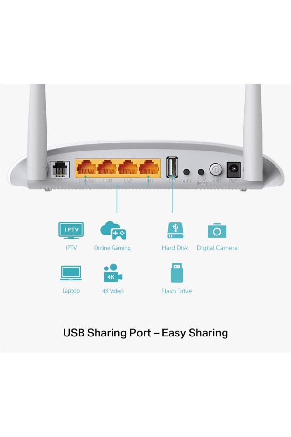 TP-LINK Wireless N Modem Router TD-W9970, 300Mbps, VDSL/ADSL, Ver. 4.0