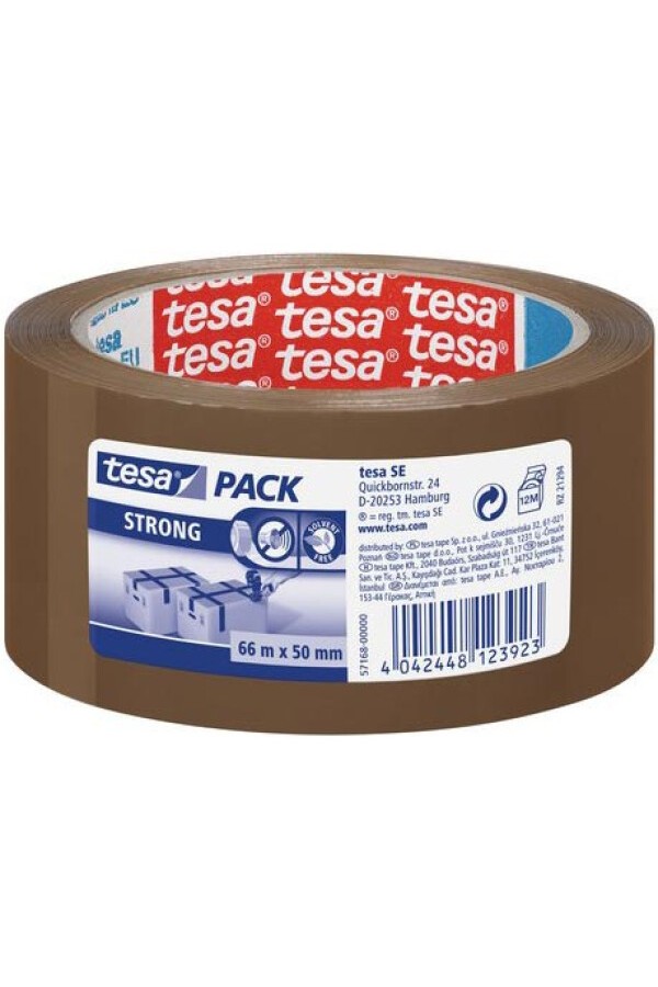 Tesa Ταινία Συσκευασίας 57168 Καφέ Αθόρυβη 50mm x 66m (TESA57168)