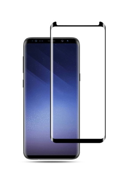 POWERTECH Tempered Glass 3D, Mini, Full glue, για Samsung S9, Black