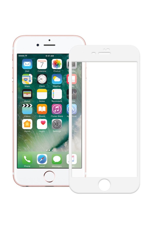POWERTECH Tempered Glass 5D Full Glue TGC-0232 για iPhone 7 Plus, λευκό