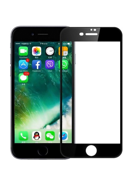 POWERTECH Tempered Glass 5D Full Glue για iPhone 8 Plus, Black