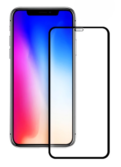 POWERTECH Tempered Glass 5D Full Glue για iPhone XS, Black