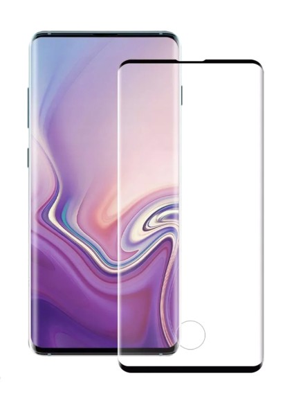 POWERTECH Tempered Glass 3D Half Glue, Samsung S10, μαύρο