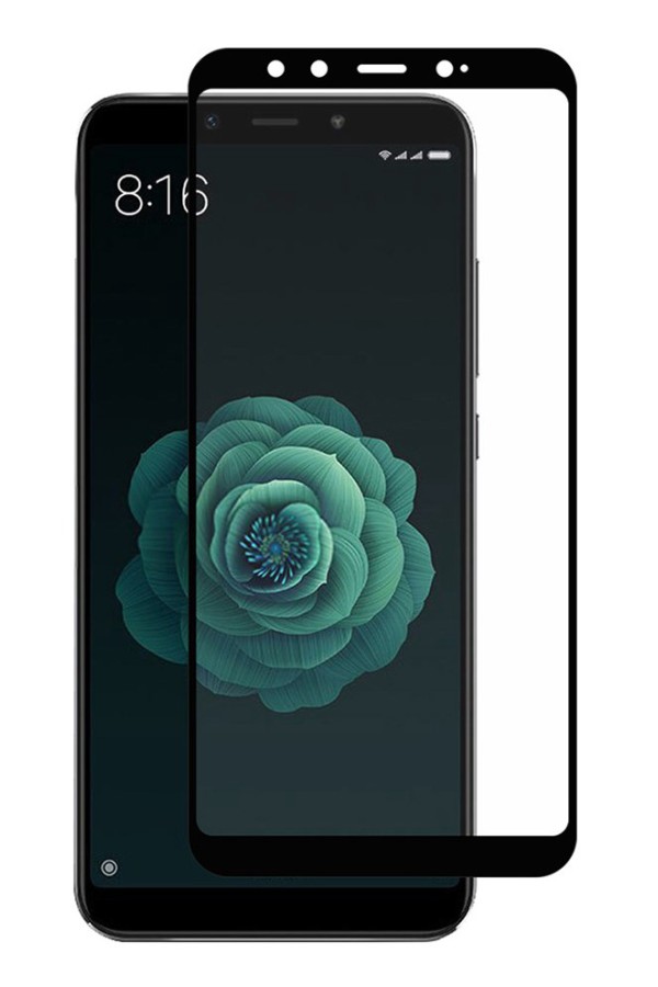 POWERTECH Tempered Glass 5D Full Glue για Xiaomi Mi A2, μαύρο