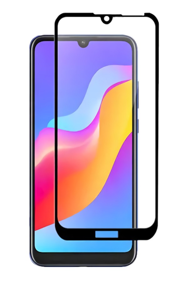POWERTECH Tempered Glass 5D Full Glue, Huawei Y5/Pro/Prime 2019, μαύρο