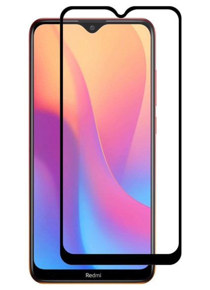 POWERTECH Tempered Glass 5D, Full Glue, Xiaomi Redmi 8A, μαύρο