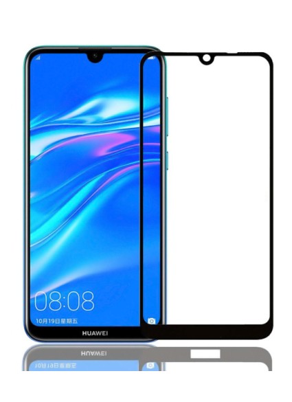 POWERTECH Tempered Glass 5D για Huawei Y8p, full glue, μαύρο