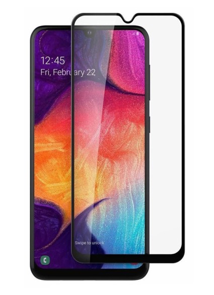 POWERTECH tempered glass 5D TGC-0471, Samsung A20s, full glue, μαύρο