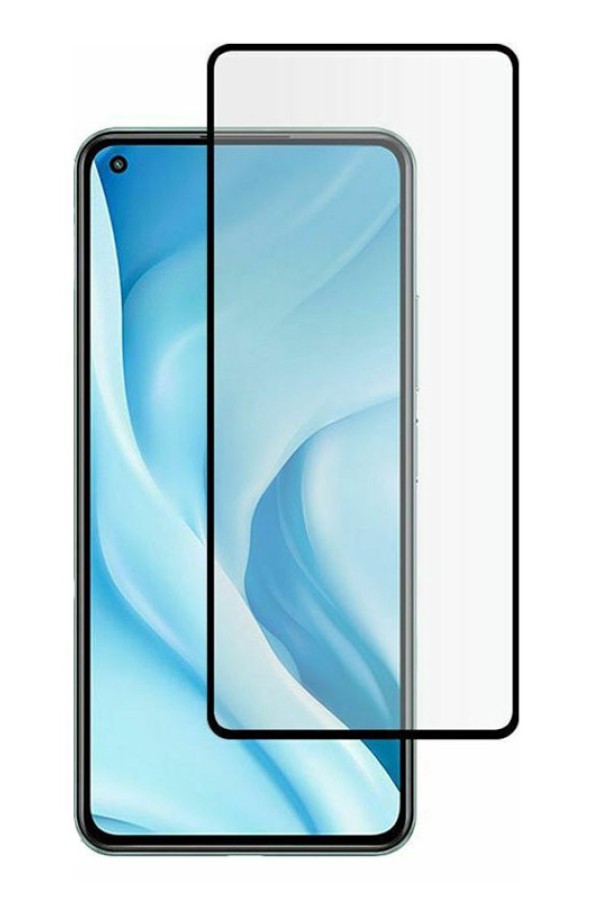 POWERTECH tempered glass 5D TGC-0523 για Xiaomi Mi 11 Lite 4G/5G, μαύρο