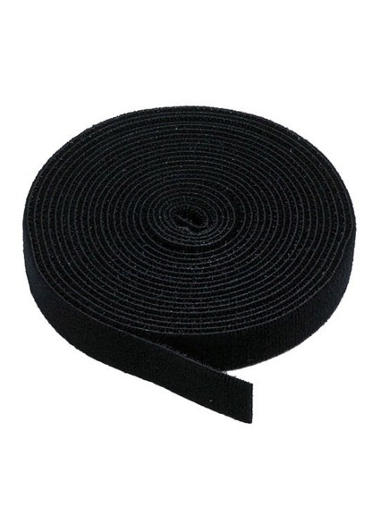 POWERTECH ταινία τύπου velcro πολλαπλών χρήσεων, 13mm, 3m, Black