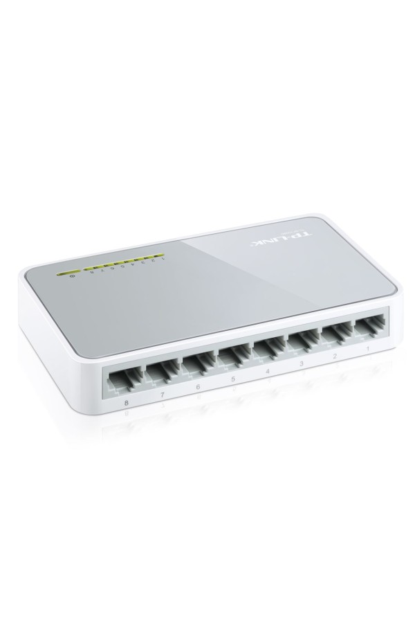 TP-LINK Desktop Switch TL-SF1008D, 8-port 10/100Mbps, Ver. 8.2