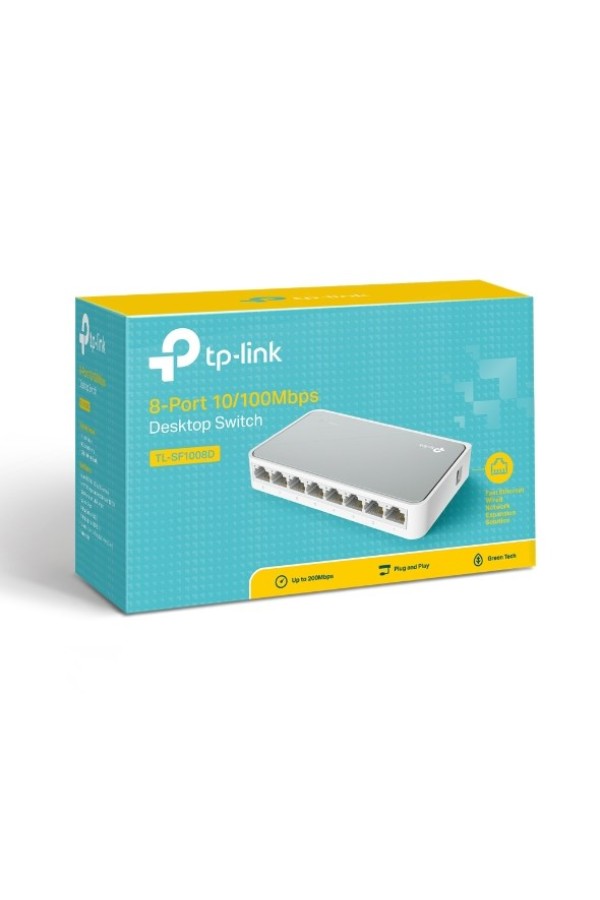 TP-LINK Desktop Switch TL-SF1008D, 8-port 10/100Mbps, Ver. 8.2