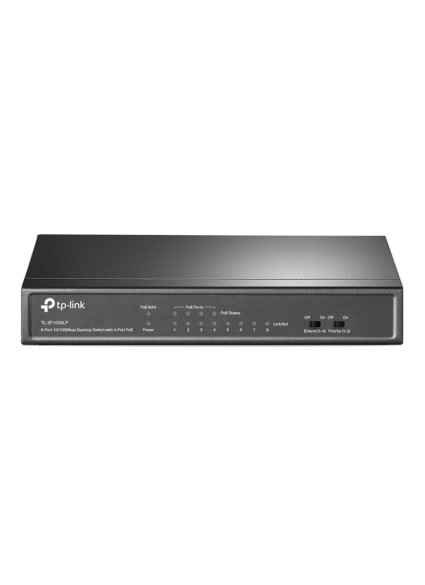 TP-LINK desktop switch TL-SF1008LP, 8-Port 10/100Mbps, 4x PoE, Ver. 2.0