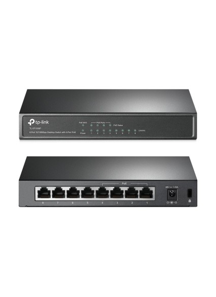 TP-LINK Desktop Switch TL-SF1008P 8 Θυρών, με 4-port POE, Ver. 6.0