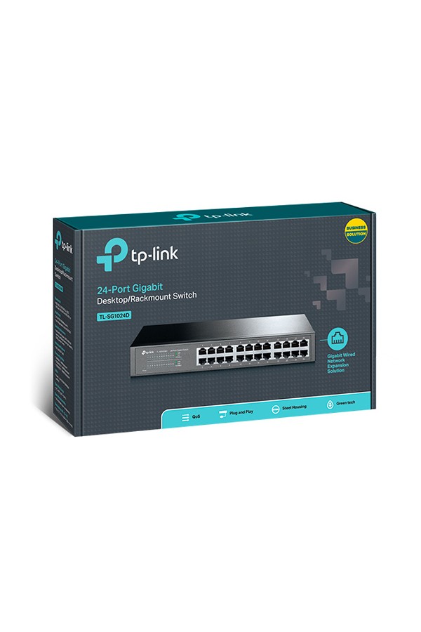 TP-LINK Desktop/Rackmount Switch TL-SG1024D 24 Θυρών, Ver. 9.0