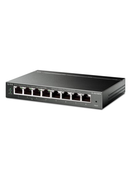 TP-LINK Easy Smart Switch TL-SG108PE, 8-Port Gbit, 4-Port PoE, Ver. 5.0