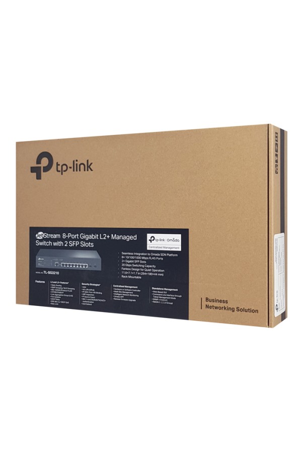 TP-LINK JetStream L2+ managed switch TL-SG3210, 8-Port Gigabit, Ver. 3.0