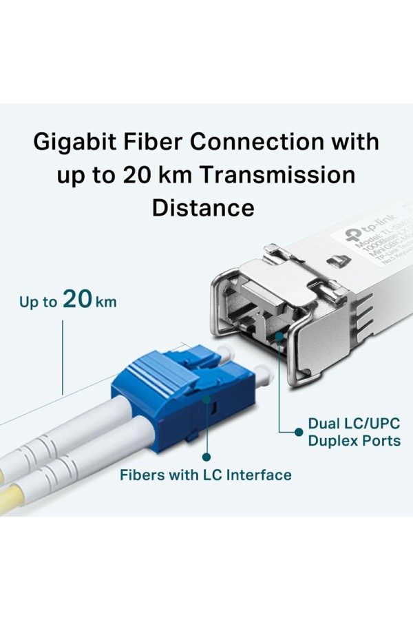 TP-LINK 1000Base-LX SMF Mini GBIC Module TL-SM311LS, έως 20km, Ver. 4.20