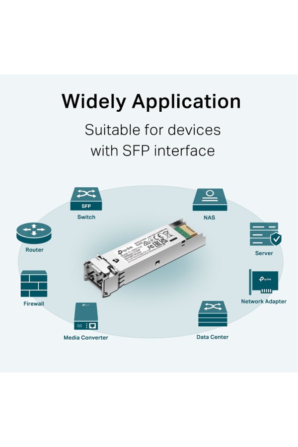 TP-LINK 1000Base-LX SMF Mini GBIC Module TL-SM311LS, έως 20km, Ver. 4.20