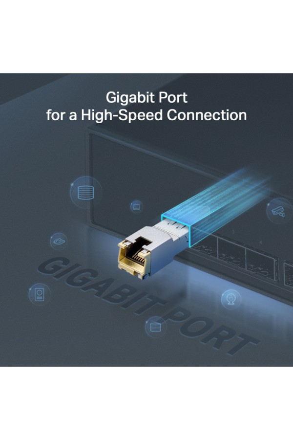 TP-LINK 1000BASE-T RJ45 SFP Module TL-SM331T, έως 100m, Ver. 1.0