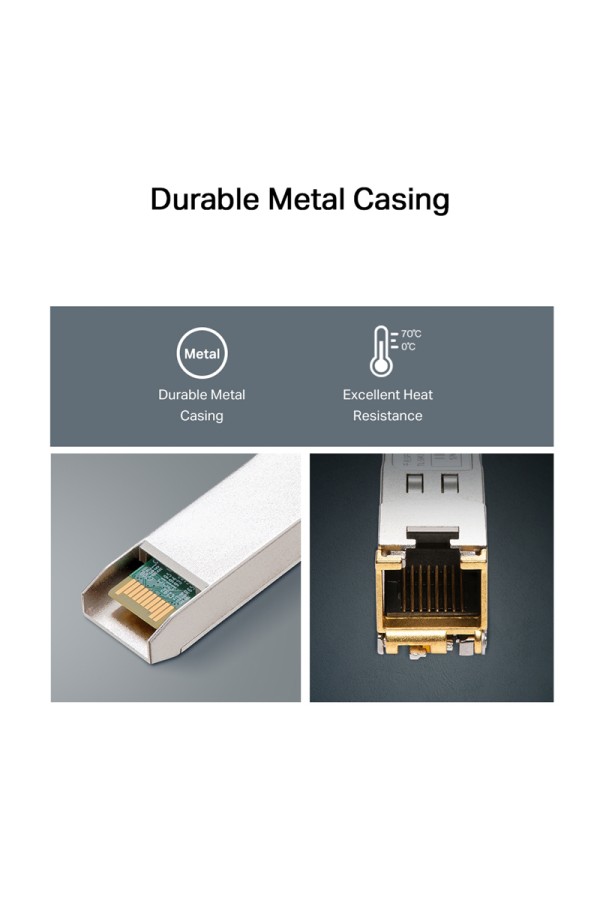 TP-LINK 1000BASE-T RJ45 SFP Module TL-SM331T, έως 100m, Ver. 1.0