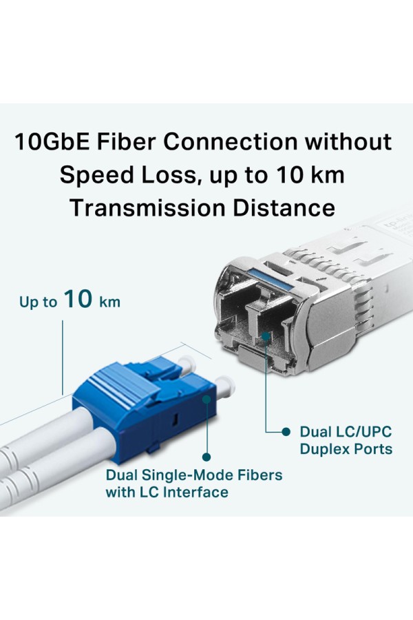 TP-LINK 10GBase-LR SFP+ LC Transceiver TL-SM5110-LR, έως 10km, Ver. 1.0